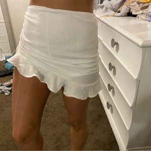 White skirt